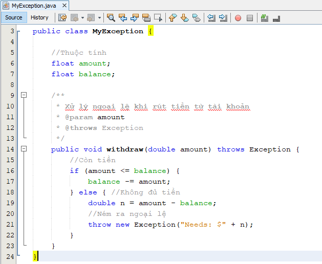exception trong java 10