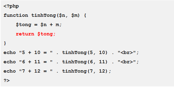 ham trong php