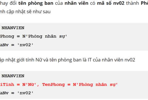 cap nhat du lieu trong sql server 2014