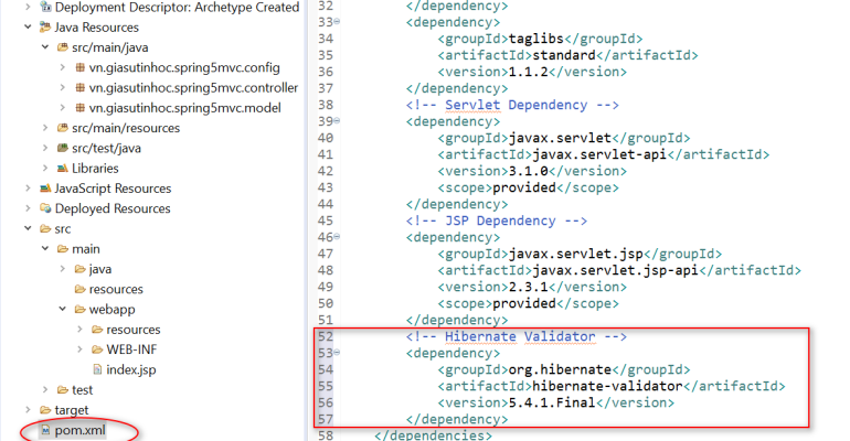 huong dan validation trong spring mvc 5 2