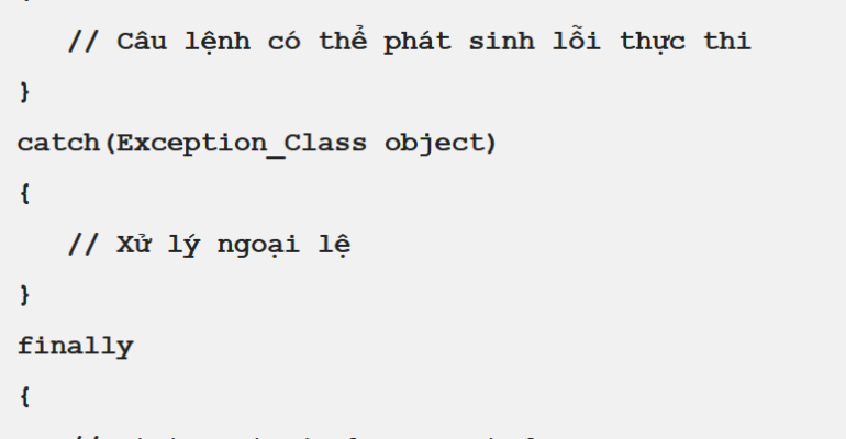 xu ly ngoai le trong c#